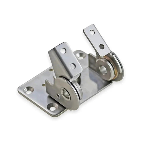 Amazon stainless steel adjustable torque hinge with dual axes mounted on a metal mounting plate, 1 piece
