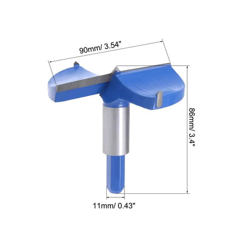 90mm Tungsten Carbide Wood Hole Saw Drill Bit With Hex Shank For Woodworking And Plastic Heavy Duty Auger Style Cutter