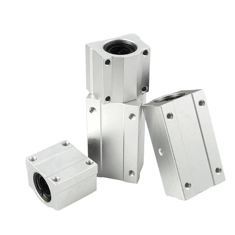 2Pcs SCS10UU Aluminum Linear Bearing Box Bushing 35mm Long Roller Slide Block for CNC and 3D Printer Upgrades, side view