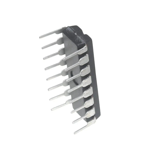 Side view of L293 L293D Four Channel Motor Driver IC for Arduino DIY Maker Projects, DIP16 chip