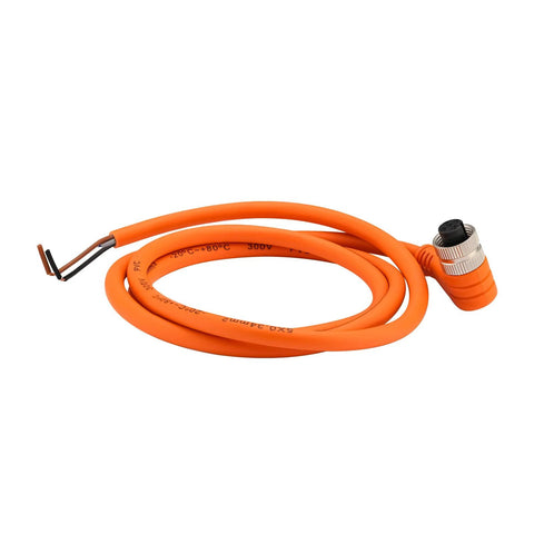 MEASUREMAN digital remote pressure gauge cable, orange PVC jacket, circular metal connector at end.