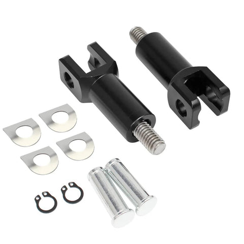 Black Aluminum Passenger Foot Peg Mount Clevis Kit For Harley Softail 2000 2001 2002 2003 2004 2005 2006 Replaces Harley Part 50942 00