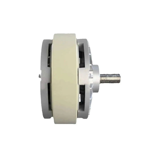 Side view of Magnetic Particle Brake FZ50A 1 5 Kg Heavy Duty Industrial Braking System showing compact design and metal shaft.