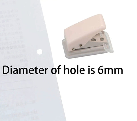 Two Pack Mini Purple And Pink One Quarter Inch Circle Hole Punch Handheld Paper And Leather Craft Tool For Punching About Ten Sheets