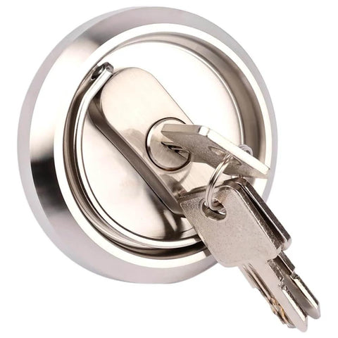 Privacy Door Latch Lock With Keys For Bedroom And Bathroom Doors, Stainless Steel Construction, Easy No Hassle Install