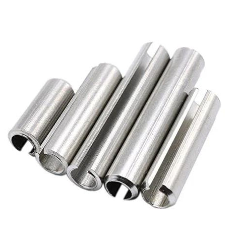 Must Have 304 Stainless Steel M3 And M4 Slotted Spring Pin Set Kit With 200 Pieces, Chamfered Ends For Easy Insertion