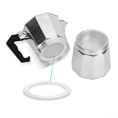 Silicone Replacement Gasket Seal For Moka Pot Espresso Coffee Maker Soft Flexible Odorless Fits 1 To 12 Cup Sizes Easy Install