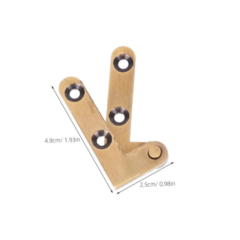 Heavy Duty Brass Pivot Hinge For Wood Doors With Silent Operation And Hidden Bookcase Door Hardware For Invisible Cabinet Hinges In Home And Office 2 Pack Galpada, front view