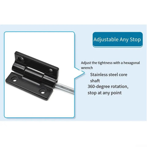 4Pack Adjustable Position Control Hinge Set With Metal Countersunk Holes And Adjustable Torque Zinc Alloy Damping Hinge For Furniture Cabinets