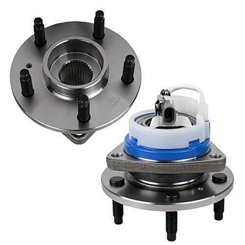 513121 Pair Front Wheel Hub & Bearing Assembly for Impala, Regal, DeVille, Grand Prix, Lacrosse, Lesabre, Century, Rendezvous, DTS, Intrigue 5 Lug w/ABS, Set of 2