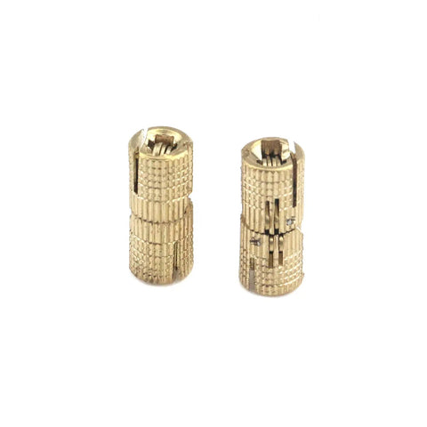 Durable Brass Concealed Barrel Hinges For Hidden Cabinets And Jewelry Boxes 8mm Diameter 180 Degree Opening