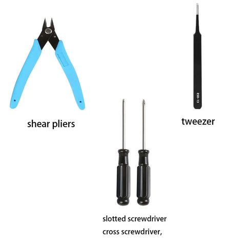 3D Printer Maintenance Tool Kit For X1 X1C X1E P1P P1S Models with pliers, tweezers, slotted and cross screwdrivers