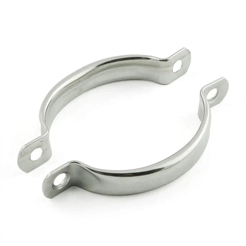 Two Pack 78mm Stainless Steel Door Handle Cabinet Drawer Pulls, Solid Hardware With Mounting Screws, Polished Finish