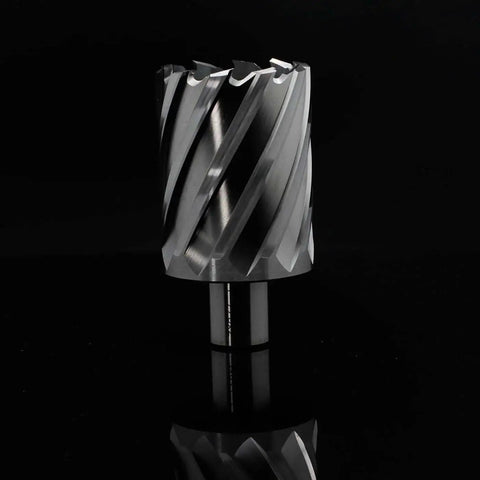 Annular Cutter One Seven Eighths Inch Cutting Diameter And Two Inches Depth Of Cut For Magnetic Drill Press With Three Quarters Inch Weldon Shank And Two Flat Pilot Pin Ready Heavy Duty Mag Drill Bit One Piece OSCARBIDE front view