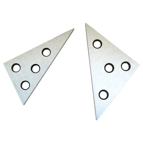 Two Pack Precision Angle Block Set For Machinists And Shop Pros With One 30 60 90 Block And One 45 45 90 Block In Hardened Steel Ground