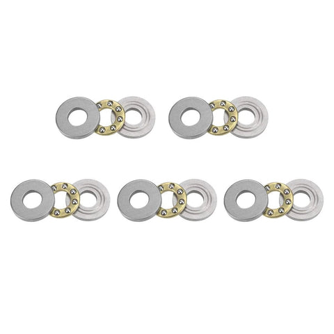 F4-10M thrust ball bearings, chrome steel, 4x10x4 mm, 5-pack