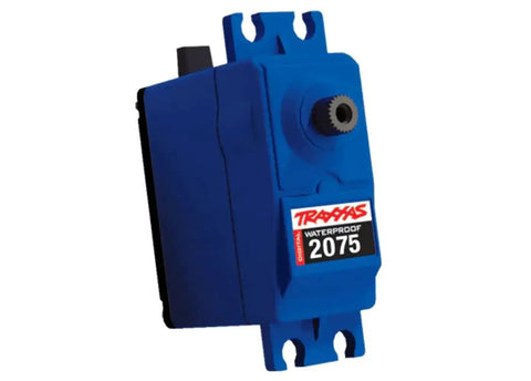 Blue waterproof Beefy Waterproof Digital High Torque Servo 2075 For E Maxx Revo T Maxx Summit Stampede OX1 VXL Compatibility 125 OzIn At 6V