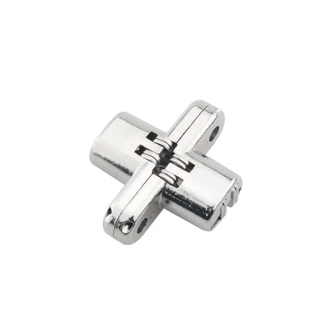 Two Pack Invisible Folding Door Hinges 180 Degree Zinc Alloy For Kitchen Cabinets And Hidden Bucket Wooden Box Budget Friendly