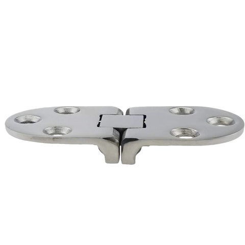 NRC&XRC marine-grade 316 stainless steel door hinge pair, mirror-polished, 66mm x 29mm for boat or RV