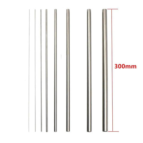 Eight Piece Dope Pack Of 304 Stainless Steel Capillary Tubing With Outer Diameters From 0.5 Mm To 12 Mm And A 300 Mm Length