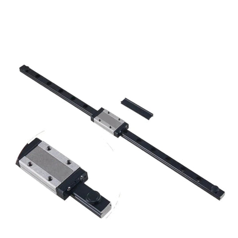Black Miniature Linear Rail Slide Kit With MGN12 Guide And MGN12H Carriage, Includes One MGN9H Block for CNC motion system