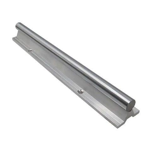 Close-up of Two Heavy Duty Linear Guide Rails Kit SBR16 To SBR20 With Four Bearing Blocks SBR16UU SBR20LUU 16LUU 20UU For CNC Machines And 3D Printers