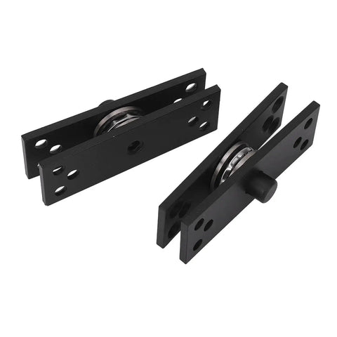 Heavy Duty Hidden Door Hinge Set 360 Degree Coaxial Pivot For Wood Aluminum And Glass Doors Stainless Steel 220 Lbs Load