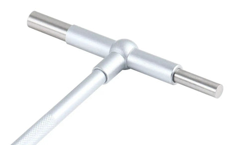 Front view of Pro Grade Five Sixteenths To Six Inches Telescoping Gage Set, Six Piece, Satin Chrome, Self Centering, Smooth Spring Tension
