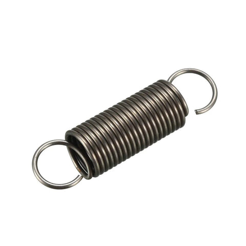 uxcell 5-pack extended tension springs with dual hooks, spring steel, 0.04 in wire, 0.39 in OD, 1.57 in free length