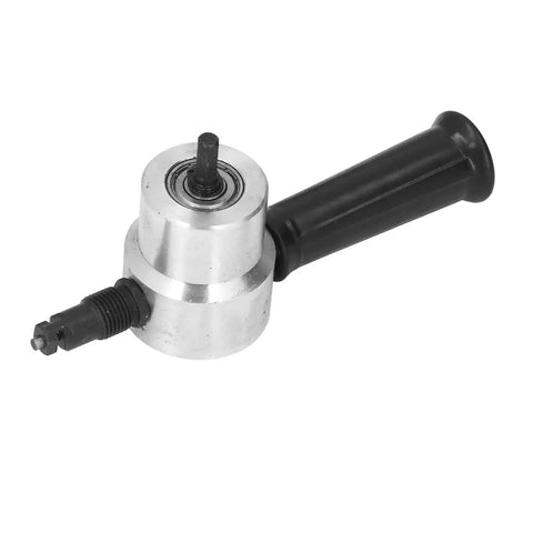 Portable Electric Metal Nibbler Dual Head Tool For Steel Aluminum Copper And Iron Sheets with black handle