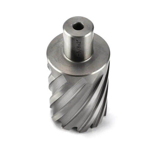 Beast Mode Annular Cutter For Magnetic Drill Press With 1-5/8 Cutting Diameter And 2 Inch Depth Weldon Shank 3/4 Inch With 2 Flat Pilot Pin