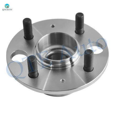 Pair Of Rear Wheel Hub Bearing Assemblies Replacement For Honda Civic 1992 1993 1994 1995 1999 2000 L4 Non ABS Rear Disc Brakes Drop In Ready To Install High Quality Aftermarket Replacement, shown from the top angle with bolt visible.