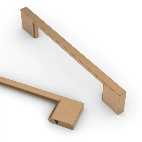 10 Pack 5 Inch Champagne Bronze Cabinet Handles For Cupboards And Drawers Kitchen Cabinet Hardware Pulls Dresser Pulls