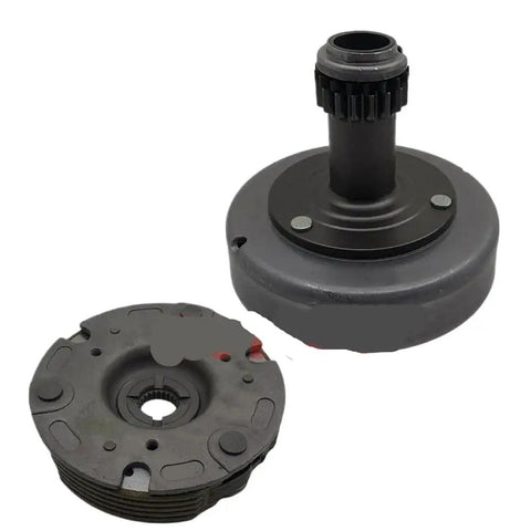 DXGAmZ two-piece clutch weight set outer assembly for underbone motorcycle; gray hub and weight plate for Dream 110.