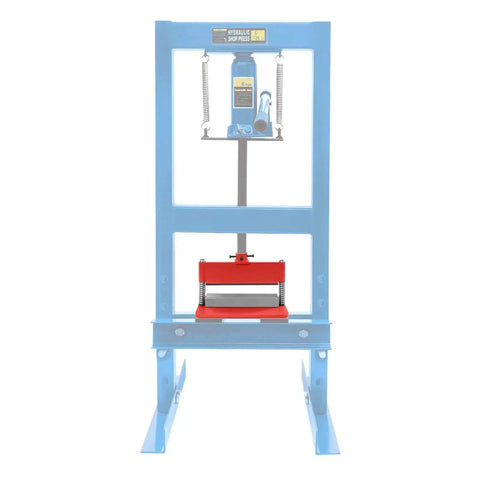 12 Inch Press Brake Attachment For 12 And 20 Ton Hydraulic Shop Presses With Three Sixteenth Inch Bend Thickness Dual Spring Design Red Finish Heavy Duty Tool For Sharp Angles And Custom Bent Metal Parts