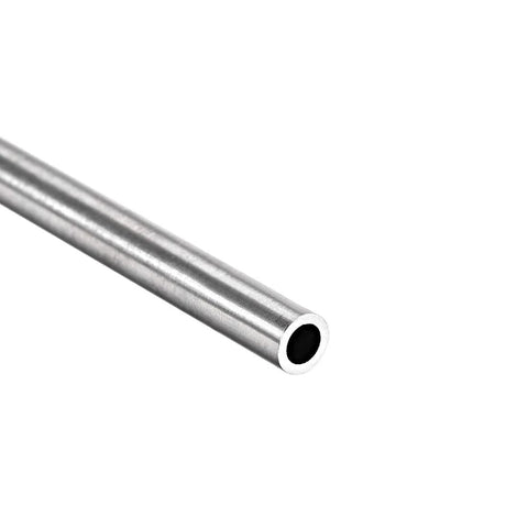 uxcell 304 stainless steel round tubing, 6mm OD, 1mm wall, seamless pipe, end view