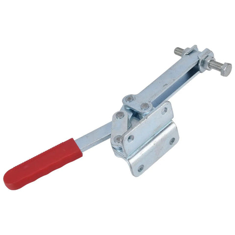 Heavy Duty Antislip Quick Release Horizontal Toggle Clamp With Red Finish, Hold Down Clamp For Woodworking Jigs And Fixtures, Welding And Drill Press Projects, Crosscut Sled, Built From Cold Rolled Steel For Tough, Reliable Performance You Can Trust.