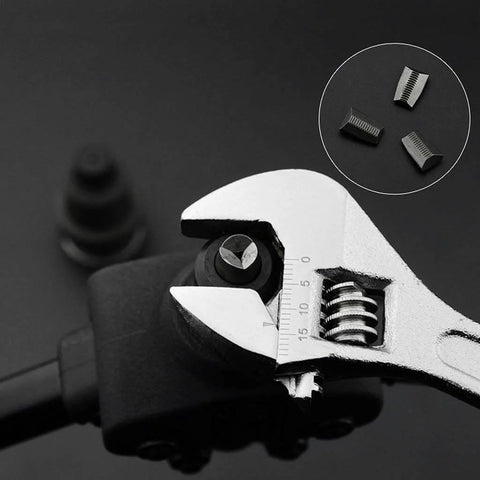 Three Piece Special Claw Set For Pneumatic And Hydraulic Rivet Guns Durable Replacement Riveter Claws, close-up of forged steel material