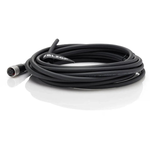 M12 A-Coded 4 Pin Female Sensor Actuator Cable Shielded Ethernet for Industrial Automation, coiled 2m cable