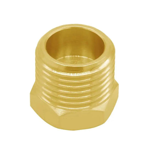Brass 1/2 G Male To 3/8 Compression Female Thread Bushing Pipe Fitting For Faucets and Hoses, durable brass construction