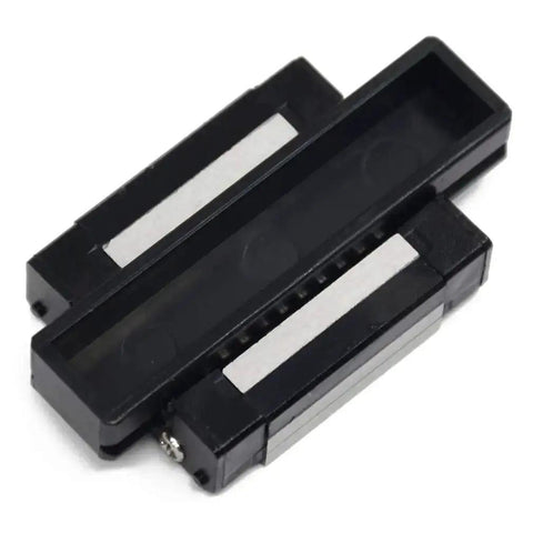 Black MGN12C Carriage Block With Anti Fall Strips For 12mm Linear Motion Slide Rail Guide, Includes Spare Steel Balls And Precision Mount Holes