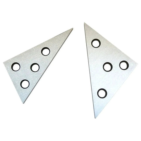 Pro Grade Angle Block Set 30 60 90 And 45 45 90 Degrees Precision Ground Hardened 1045 Steel 2 Pack With 11 32 Inch Holes