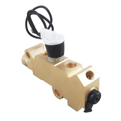 PV2 brass brake proportioning valve for GM classic cars; front disc, rear drum brake ports with connector.