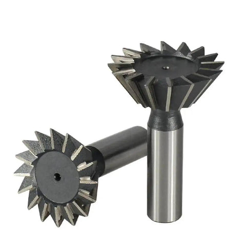 Dovetail Milling Cutter HSS End Mills High Speed Steel CNC Router Bit Double Edged Cutter For Mold Steel Cast Iron
