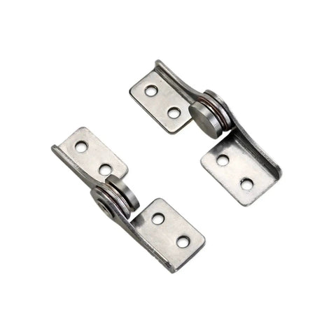 Flozari 304 stainless steel rotary torque hinge brackets, pair with roller bearings and two mounting holes
