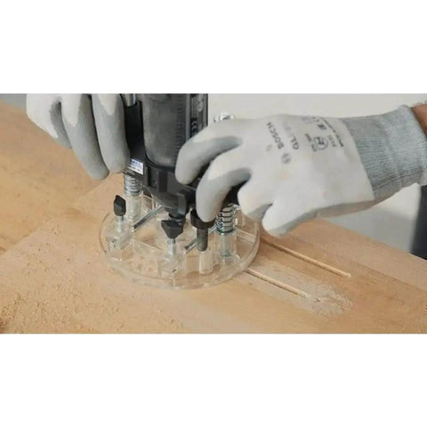 Compact Plunge Router Attachment For Dremel Rotary Tool Lets You Cut Decorative Edges, Straight Slots And Circles And Inlay Work