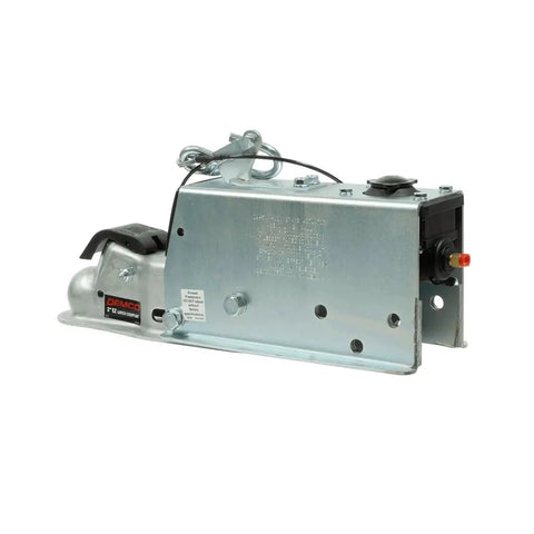 Demco DA70 surge brake actuator for hydraulic drum brakes, EZ-Latch, 2-inch ball, silver.