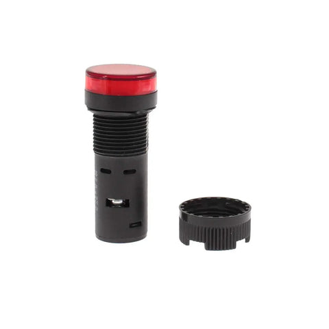Energy Saving LED Indicator Light 110V AC DC 20mA Red Panel Mount for industrial equipment, 16mm mounting hole