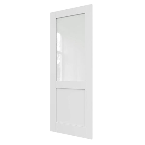Dope 32x80 Solid Core Frosted Glass Interior French Door Slab With Pre Finished Single Panel For Pantry Bedroom Or Closet Pocket Or Bifold Barn Style No Assembly Required Shaker Look
