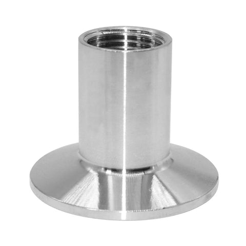 Beduan stainless steel 1.5 in tri-clamp to 1/2 in NPT female sanitary fitting; ferrule OD 50.5 mm